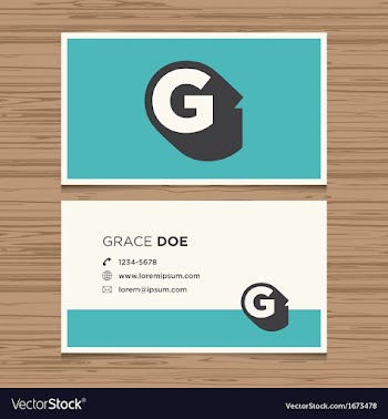  					Business card letter g vector&nbsp;image														