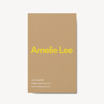 Business card mockup, brown 3D | Free PSD Mockup - rawpixel