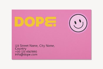 Business card mockup, colorful, funky | Free PSD Mockup - rawpixel