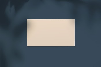 Business card mockup, leaf shadow, | Free PSD Mockup - rawpixel
