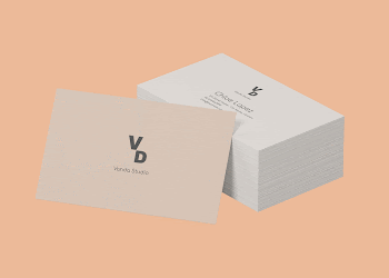 Business card mockup, orange 3D | Free PSD Mockup - rawpixel