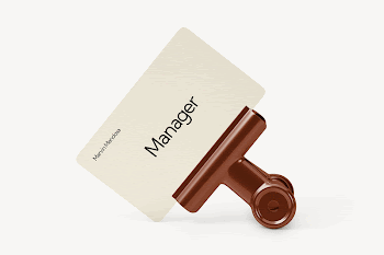 Business card mockup with red | Free PSD Mockup - rawpixel