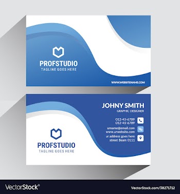 business card template