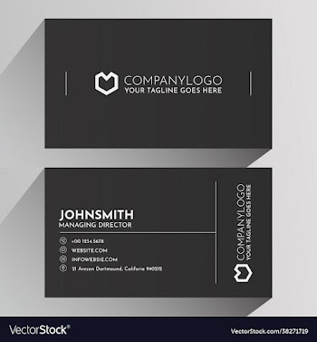 business card template