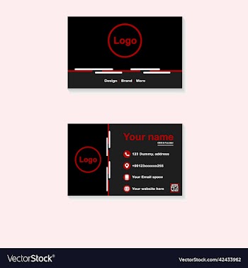 business card template