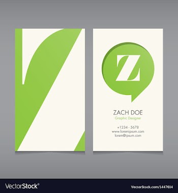  					Business card template letter z vector&nbsp;image														
