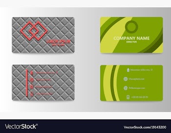 Business card template vector image