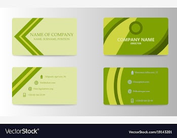 Business card template vector image