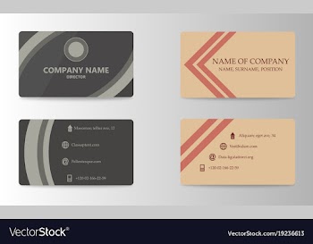 Business card template vector image