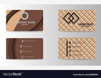 Business card template vector image