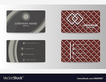 Business card template vector image