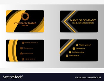 Business card template vector image