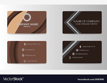 Business card template vector image