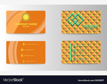 Business card template vector image