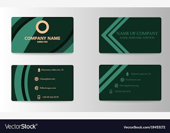 Business card template vector image