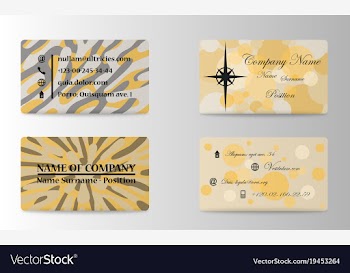 Business card template vector image