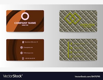 Business card template vector image