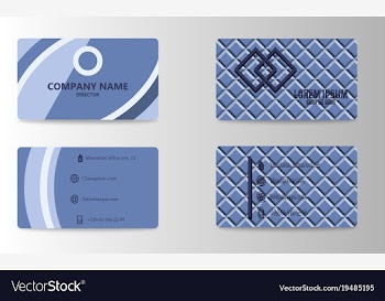 Business card template vector image