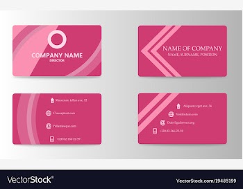 Business card template vector image