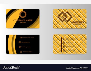 Business card template vector image
