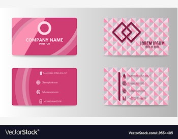 Business card template vector image