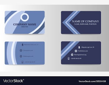 Business card template vector image