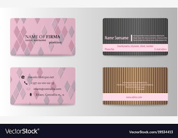 Business card template vector image
