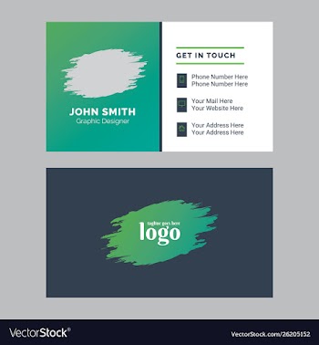 Business card template vector image