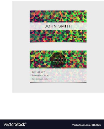 Business card template vector image