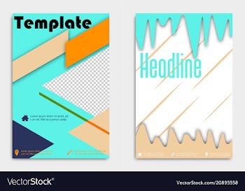 Business card template with background pattern vector image
