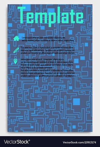 Business card template with background pattern vector image