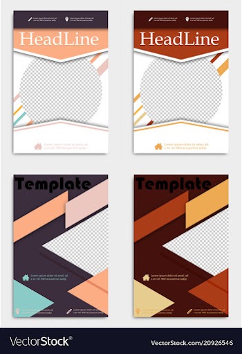 Business card template with background pattern vector image