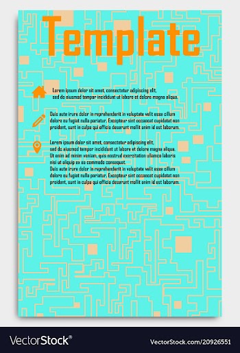 Business card template with background pattern vector image