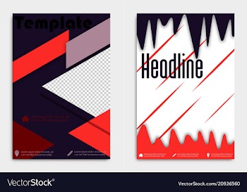 Business card template with background pattern vector image