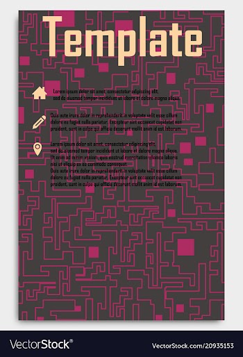 Business card template with background pattern vector image
