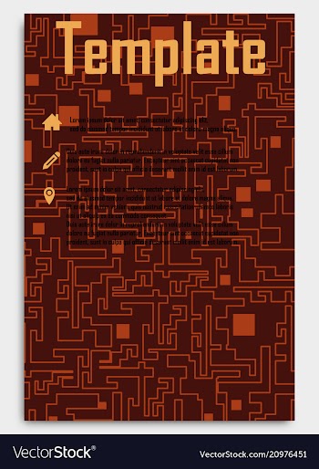Business card template with background pattern vector image