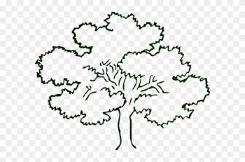 Business Card Tree Clip Art At Clker - Tree Clipart Black And White
