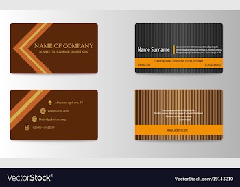 Business card vector image