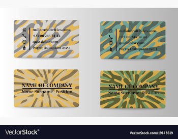Business card vector image