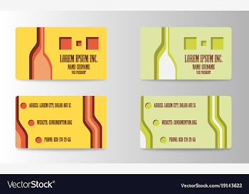 Business card vector image