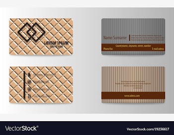 Business card vector image