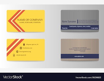 Business card vector image