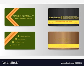 Business card vector image