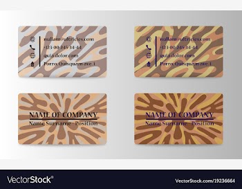 Business card vector image