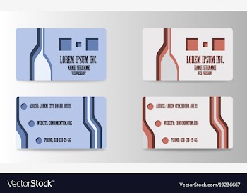 Business card vector image