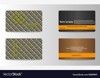 Business card vector image