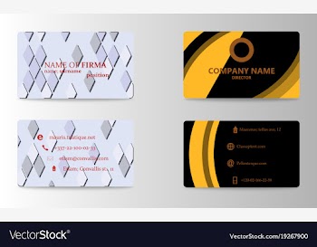 Business card vector image