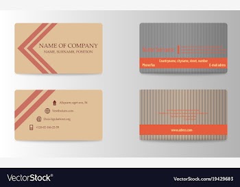 Business card vector image