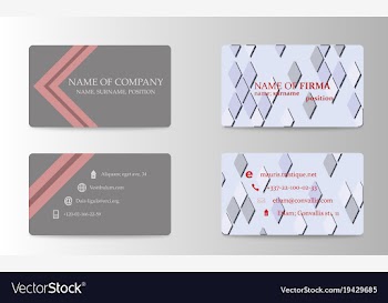Business card vector image