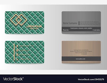 Business card vector image